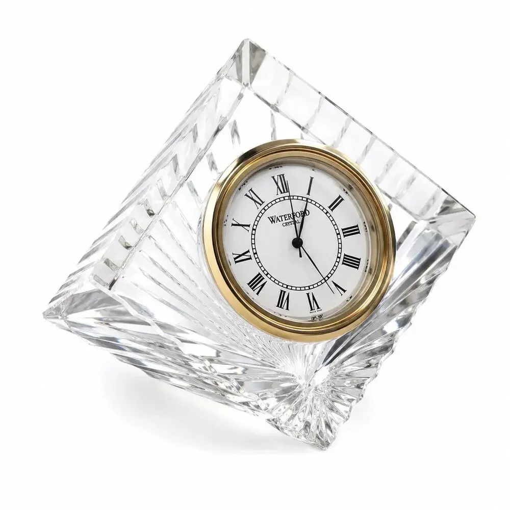 Waterford Ireland Meridian Fine Crystal France Precision Quartz Desk Clock